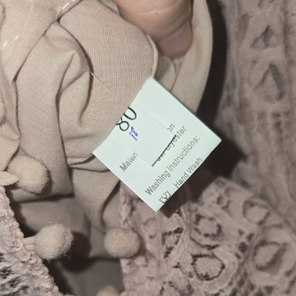 Charming Lace Kids Dress in Soft Blush Pink NWT LOT P - Picture 2 of 13